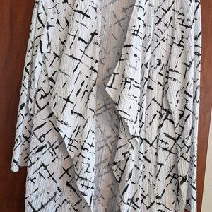 White and black jacket